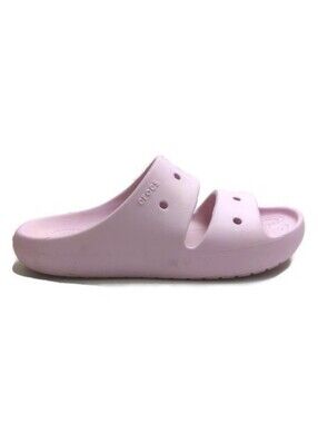 Crocs Classic 2.0 Two Strap Slide Croslite Clog Ballet Pink Sandals Size 7